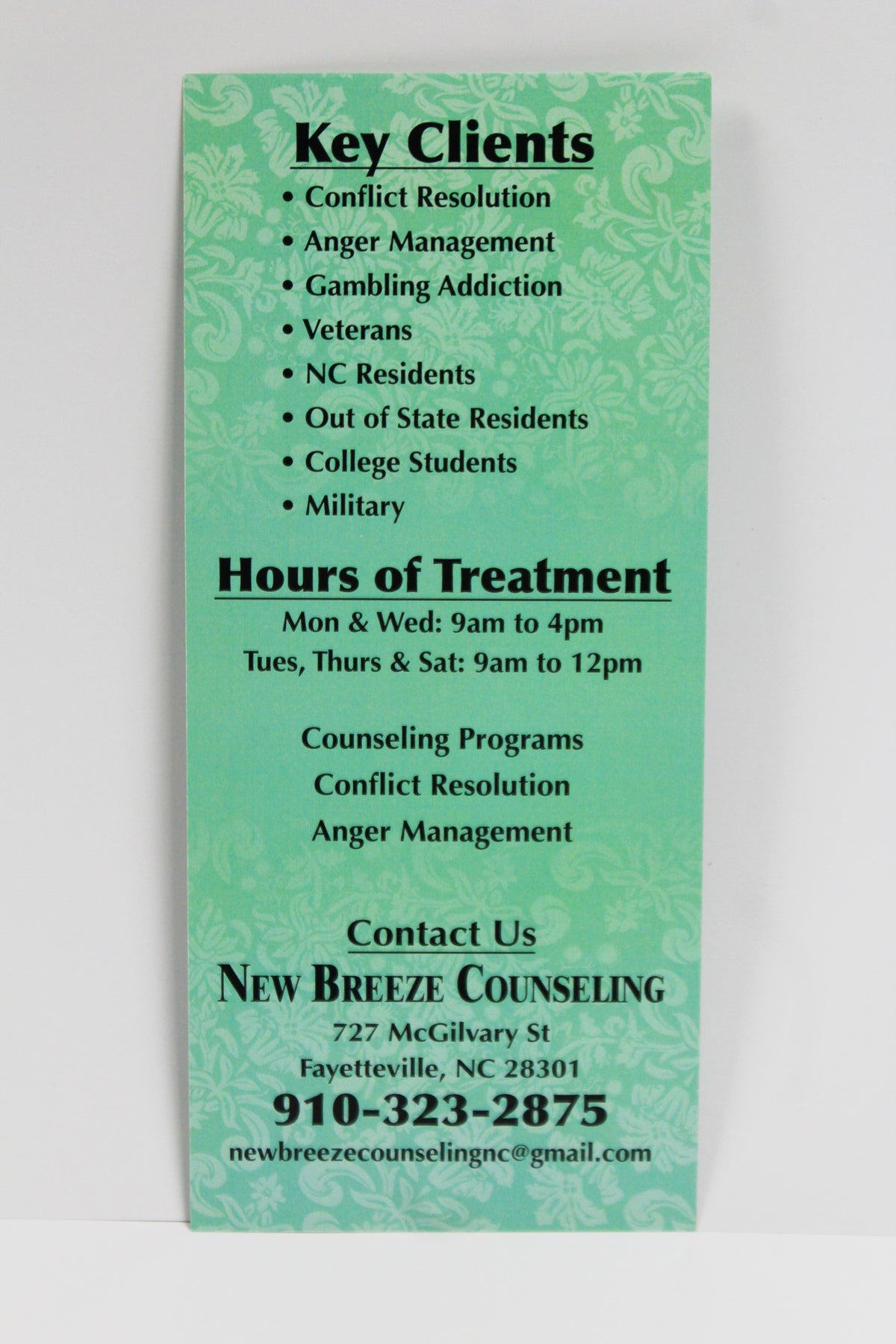 Rack Card